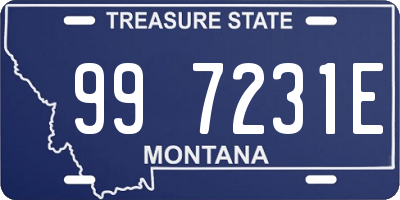 MT license plate 997231E