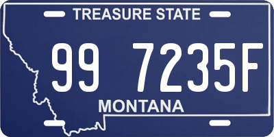 MT license plate 997235F