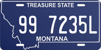 MT license plate 997235L