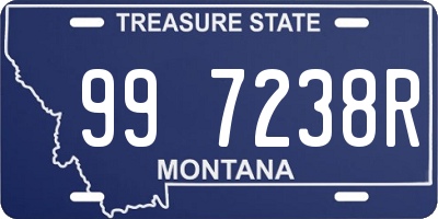 MT license plate 997238R