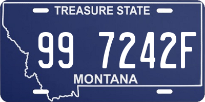 MT license plate 997242F