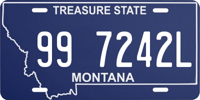 MT license plate 997242L