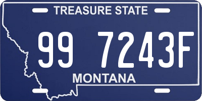 MT license plate 997243F