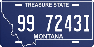 MT license plate 997243I