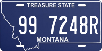 MT license plate 997248R