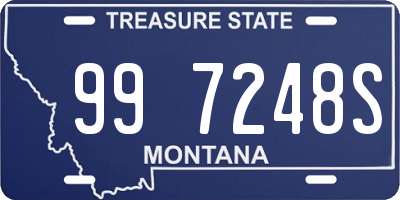 MT license plate 997248S