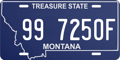 MT license plate 997250F