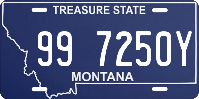 MT license plate 997250Y