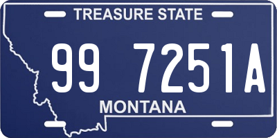 MT license plate 997251A