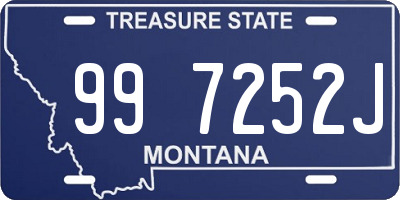 MT license plate 997252J