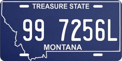 MT license plate 997256L