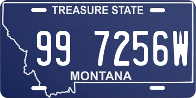 MT license plate 997256W