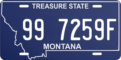 MT license plate 997259F