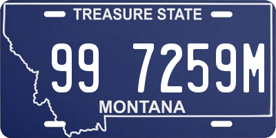 MT license plate 997259M