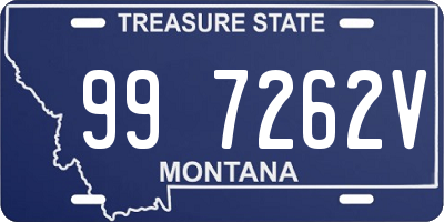 MT license plate 997262V