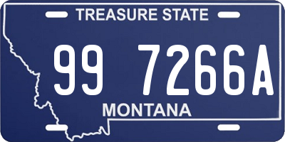 MT license plate 997266A