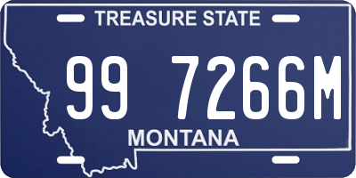 MT license plate 997266M