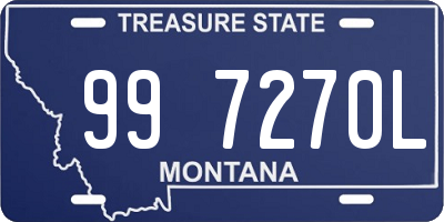 MT license plate 997270L