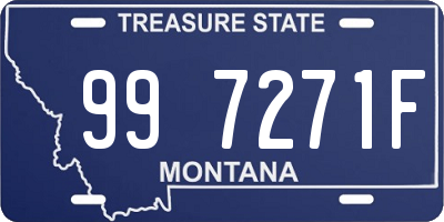 MT license plate 997271F