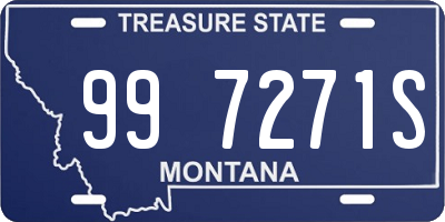 MT license plate 997271S