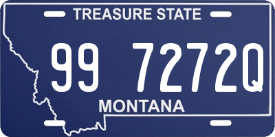 MT license plate 997272Q