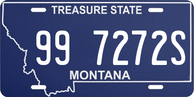 MT license plate 997272S