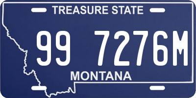 MT license plate 997276M