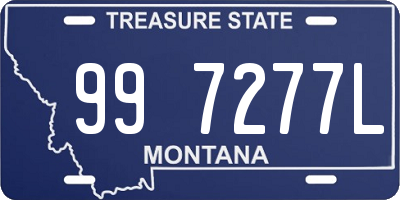 MT license plate 997277L