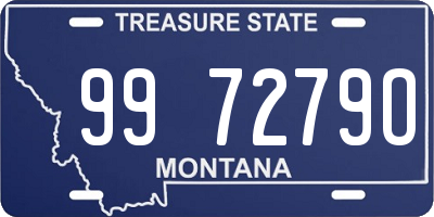 MT license plate 997279O