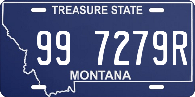 MT license plate 997279R