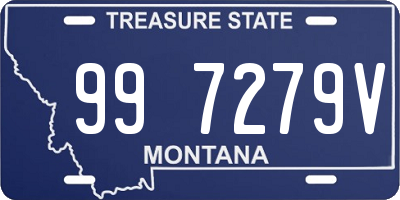 MT license plate 997279V