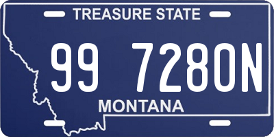 MT license plate 997280N