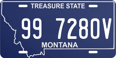 MT license plate 997280V