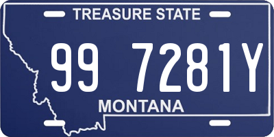 MT license plate 997281Y