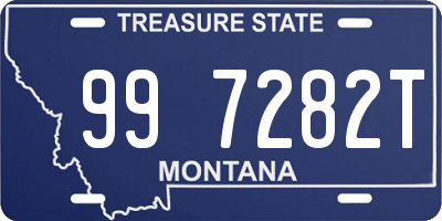 MT license plate 997282T