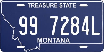 MT license plate 997284L