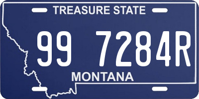 MT license plate 997284R