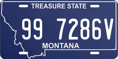 MT license plate 997286V