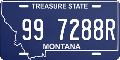 MT license plate 997288R