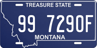 MT license plate 997290F