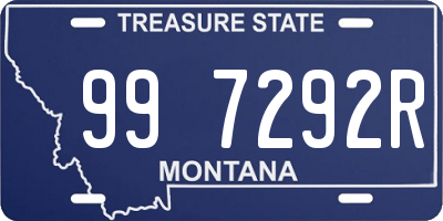 MT license plate 997292R