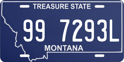 MT license plate 997293L