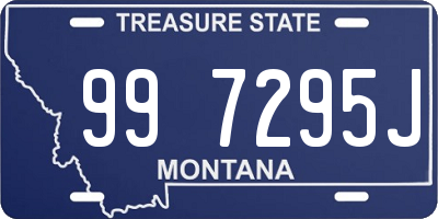 MT license plate 997295J