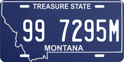 MT license plate 997295M