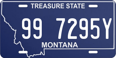 MT license plate 997295Y