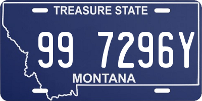 MT license plate 997296Y