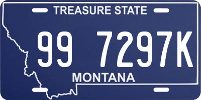 MT license plate 997297K