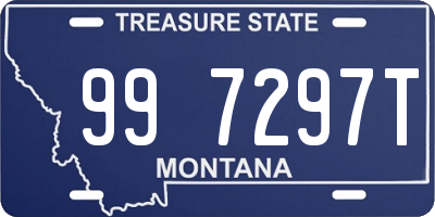 MT license plate 997297T