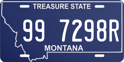 MT license plate 997298R