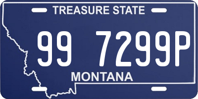 MT license plate 997299P